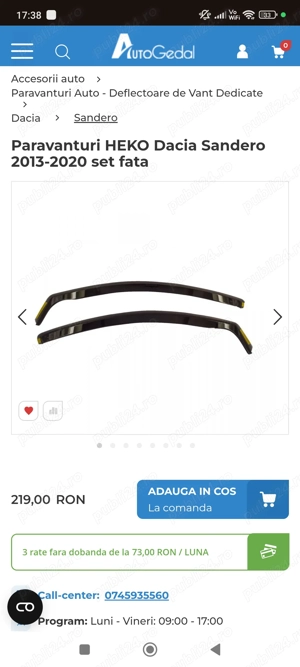 Tavita portbagaj, presuri, paravanturi Heko Dacia Sandero 2 - imagine 8