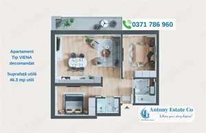 PRIMA ARENA Apartamente noi 2 camere - pret dezvoltator, Iosia - imagine 3