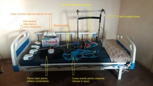 Echipament medical   spitalizare la domiciliu extensiv cu pat de spital