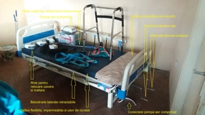 Echipament medical   spitalizare la domiciliu extensiv cu pat de spital - imagine 2