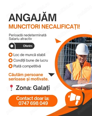 Post disponibil: Muncitor necalificat