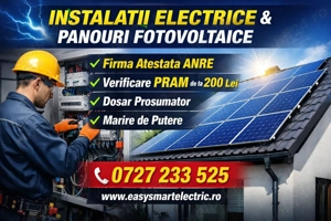 Instalatii Electrice, Panouri Fotovoltaice, Verificare PRAM   Firma Atestata ANRE