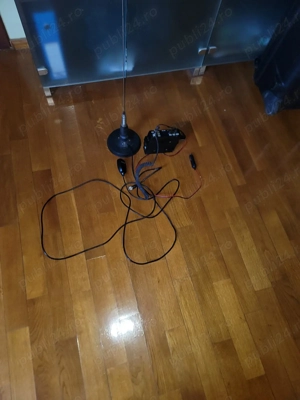 statie taxi CB marca megawat cu antena cu talpa magnetica 1,5 m SIRIO calibrata cablu 3.5m - imagine 2