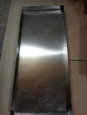 Tava mare inox alimentar 150cm 65.5cm 8cm