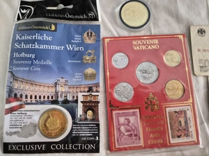 Colecție Numismatică Veche: Argint Regalitate, Monede si Bancnote 5 Continente + Set Vatican