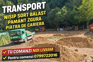 Aducem la comanda nisip.sprt balast etc