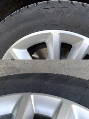 Jante aliaj 16" Opel 5x110 cauciucuri M+S DOT 2024  - imagine 5