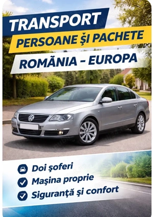 Ofer servici de transport de persoane,cu masina proprie,oriunde in tara dar si in afara tari!!