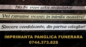 Imprimantă Panglici Funerare Profesională 2026 - Sistem Complet Personalizare Coroane
