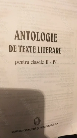 Antologie de texte literare pentru clasele II-IV - imagine 2