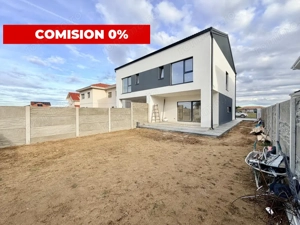 Duplex Mosnita 4 camere -3 bai- 110 mp-toate utilitatile + Asfalt