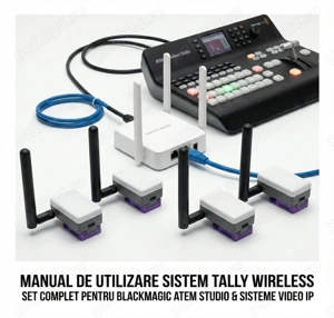 Tally sistem semnalizare camera video