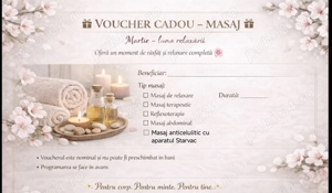 Masaj Voucher cadou 