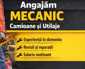 Angajăm mecanic camioane și utilaje