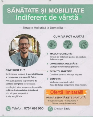 Terapie și Recuperare la Domiciliu (Cluj-Napoca)   Abordare Profesională și Selectivă
