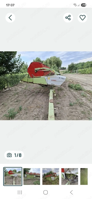 dezmembrez heder S 750 claas lexion  - imagine 3