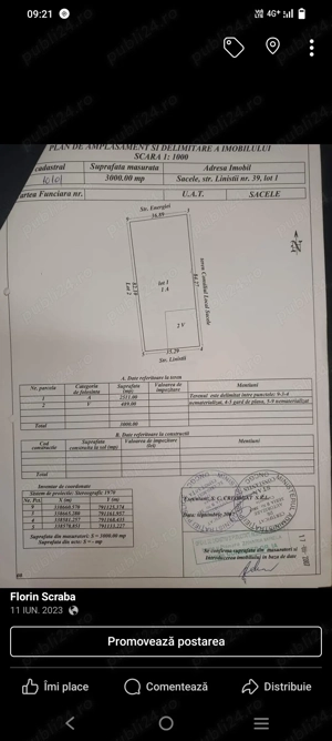 vand teren intravilan