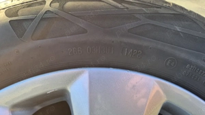 Jante originale Audi r16 cu 5 anvelope de vara Continental 205/60 R16 - imagine 3