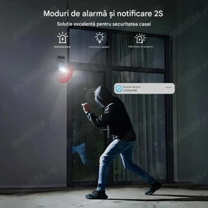 Camera de supraveghere solara WI- FI pe bateri pentru exterior ieGeek 2K 3MP HD 360  WLAN 2.4GHz - imagine 5