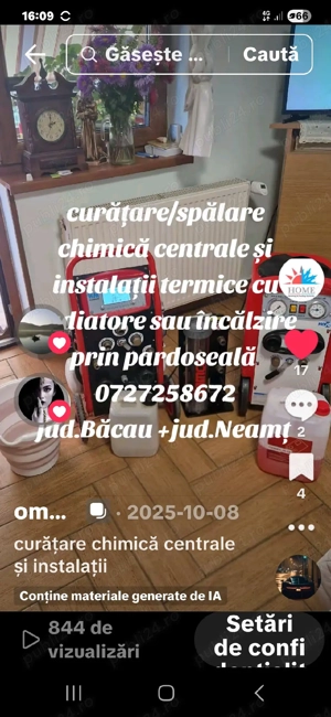 Reparații centrale termice și spalare chimică 