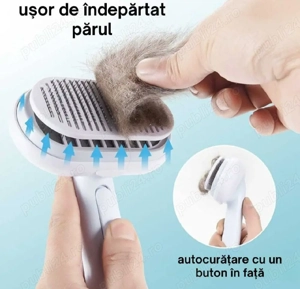 Perie profesională 5-în-1 pentru câini și pisici - imagine 3