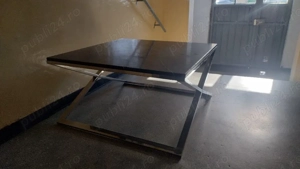 masa cafea marmura cu cadru inox