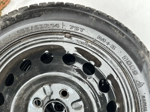Set 4 jante cu anvelope All Season 155/65 R14 – stare foarte bună - imagine 2