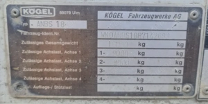 Remorcă auto 18 tone Kögel ANBS 18   stare bună, platformă lungă - imagine 12