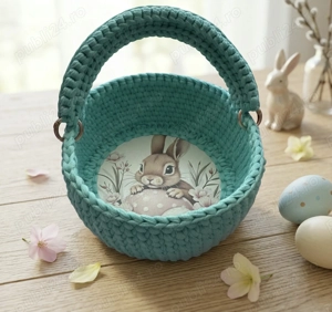 Coșuleț decorativ crosetat