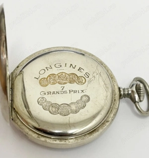 ceas de buzunar Longines Grands Prix 7 de colectie, an 1923 - imagine 4