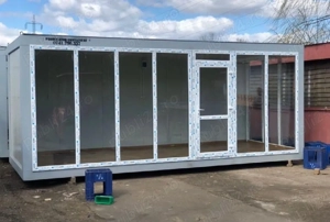 vând container modular vitrina ideal pentru sourum magazine frizerie cafenea   