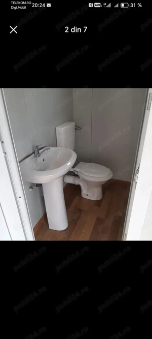 container modular pentru birou 2,40x6 echipat complect    - imagine 2