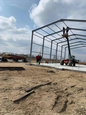 structura metalica din profil ipe pregătită pentru panou Sandwich    - imagine 4