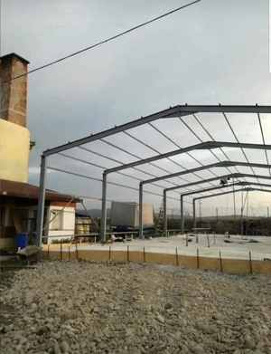 structura metalica din profil ipe pregătită pentru panou Sandwich    - imagine 2