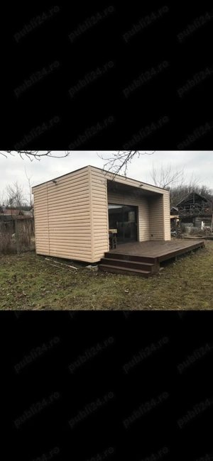 Modul locuibil din lemn   ideal birou sau cameră de închiriat | 25 mp