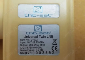 LNB cu 2 iesiri pentru Antena Parabolica de Satelit - Vintage - imagine 5