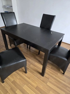 Masa extensibila negru Ikea