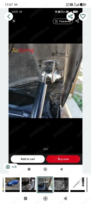 Vând telescop capotă skoda Octavia 2  - imagine 3