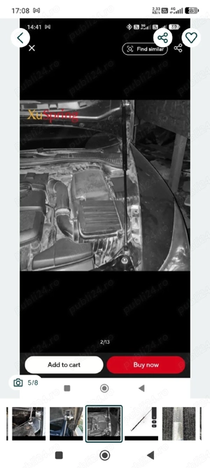 Vând telescop capotă skoda Octavia 2 