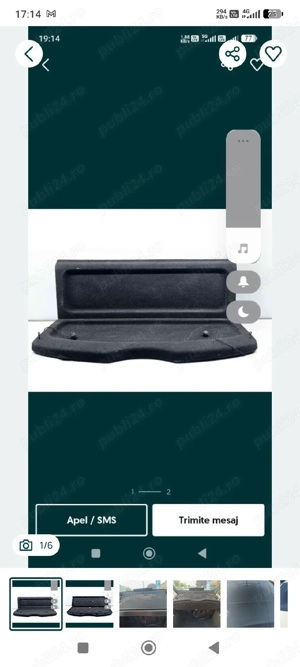 Vând poliță cu perdeluță Skoda Octavia 2 berlină 