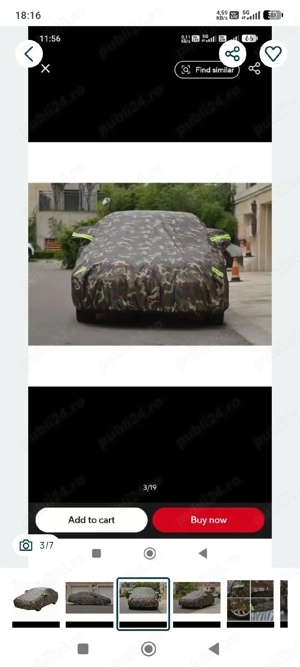 Husă auto tip camuflaj - imagine 3