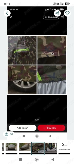 Husă auto tip camuflaj - imagine 4