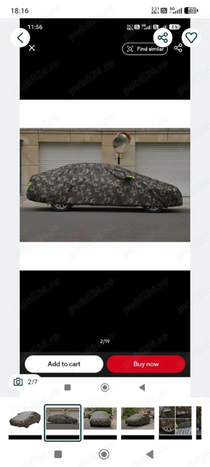 Husă auto tip camuflaj - imagine 2