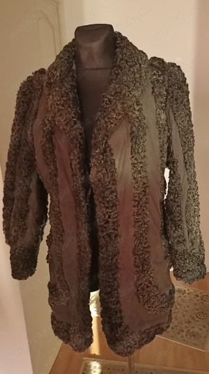 Blana Naturala Gri cu Piele Naturala M L