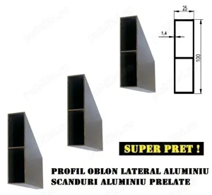 Scanduri Aluminiu Prelata Profil DREPT - imagine 3