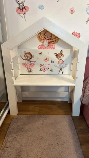 Birou copil reglabil inaltime lemn masiv