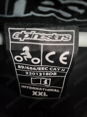 Geaca moto Alpinestars XXL Dry tech.. - imagine 2