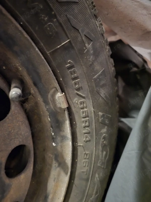 roata Ford 185/65/R14 - rezerva focus mk1 janta otel - imagine 4