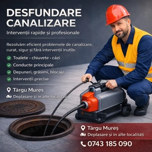 Video inspectie si desfundare  canalizare  - imagine 2