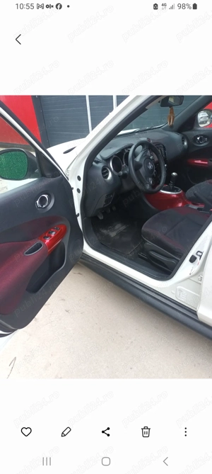 Nissan juke 2013 alb perla 1,5 Dci - imagine 6